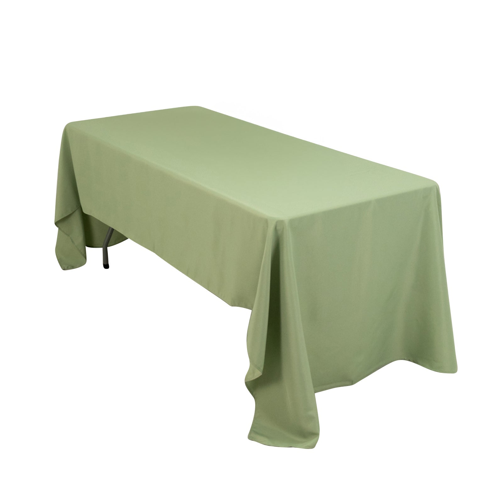 Premium Polyester 60"x126" Rectangle Tablecloth Sage Green - Stain - Resistant 220GSM Finish Table Cover - Bell Racket Store