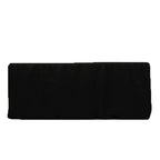 Premium Polyester 6ft Rectangle Tablecloth Black Durable Fitted 220GSM Table Cover - Bell Racket Store