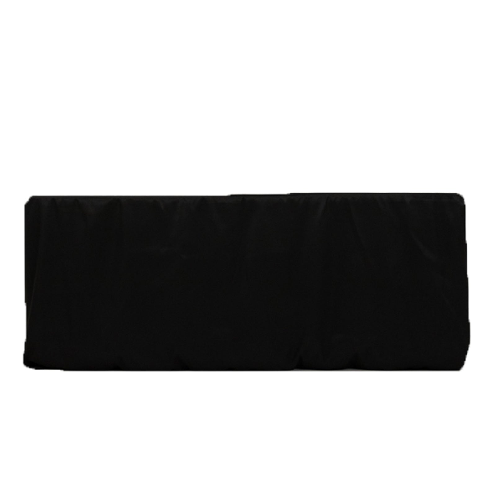 Premium Polyester 6ft Rectangle Tablecloth Black Durable Fitted 220GSM Table Cover - Bell Racket Store