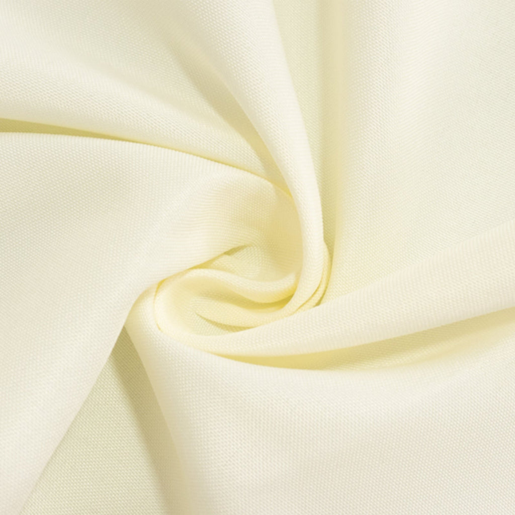Premium Polyester 6ft Rectangle Tablecloth Ivory Durable Fitted 220GSM Table Cover - Bell Racket Store
