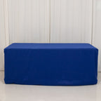 Premium Polyester 6ft Rectangle Tablecloth Royal Blue Durable Fitted 220GSM Table Cover - Bell Racket Store