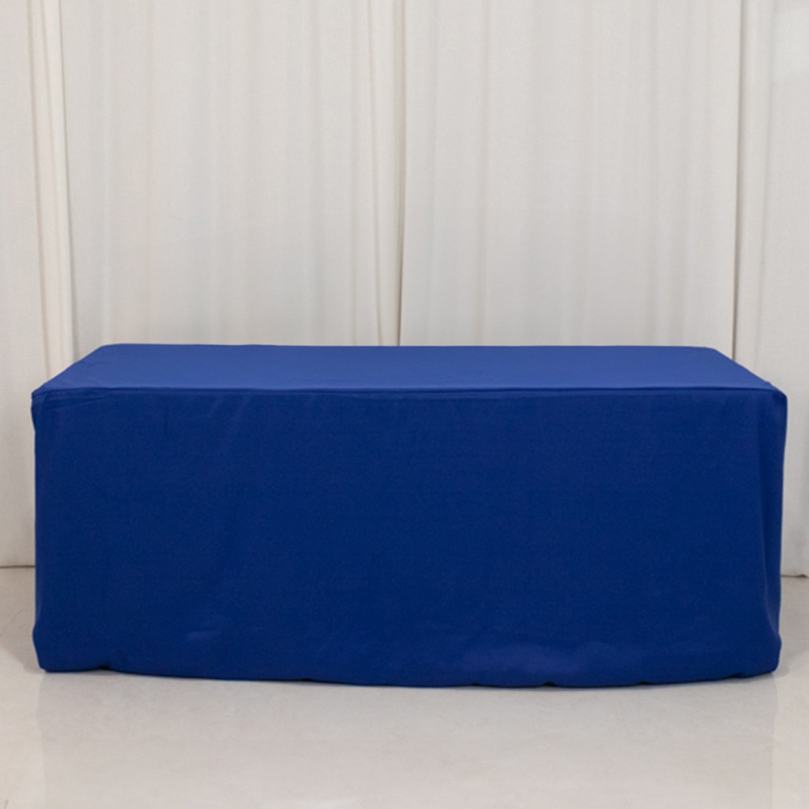 Premium Polyester 6ft Rectangle Tablecloth Royal Blue Durable Fitted 220GSM Table Cover - Bell Racket Store
