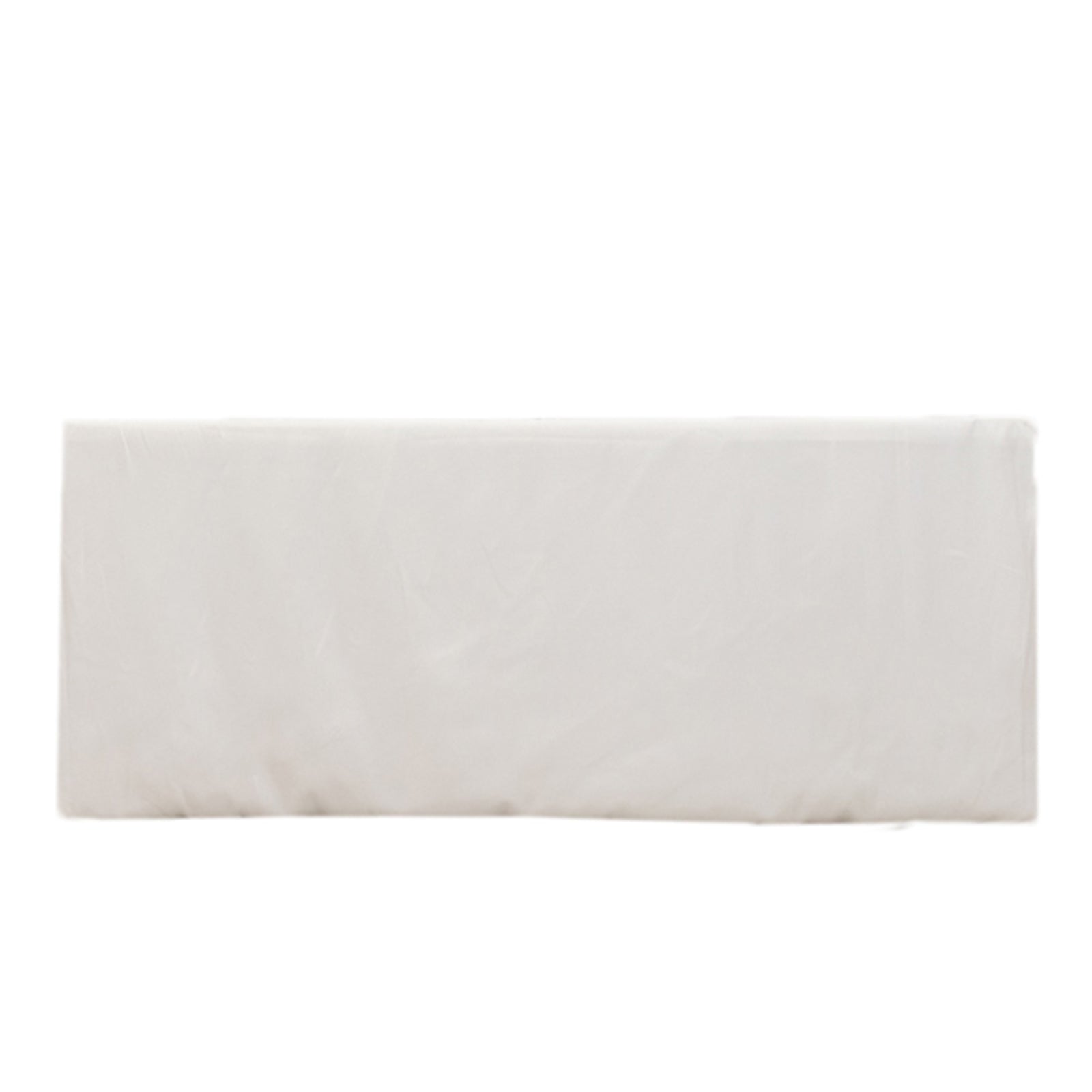 Premium Polyester 6ft Rectangle Tablecloth White Durable Fitted 220GSM Table Cover for Trade Shows & Events - Bell Racket Store