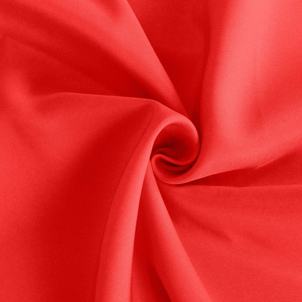 Premium Polyester 70"x70" Table Overlay Square Tablecloth Red 220GSM Wrinkle - Resistant Table Cover - Bell Racket Store