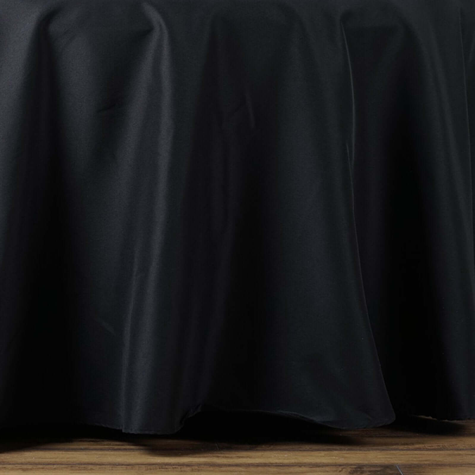 Premium Polyester 72"x120" Rectangle Tablecloth Black - 220GSM Stain - Resistant Table Cover - NestOCart