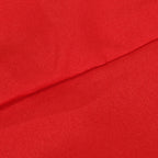 Premium Polyester 8ft Rectangle Tablecloth Red Durable Fitted 220GSM Table Cover - Bell Racket Store