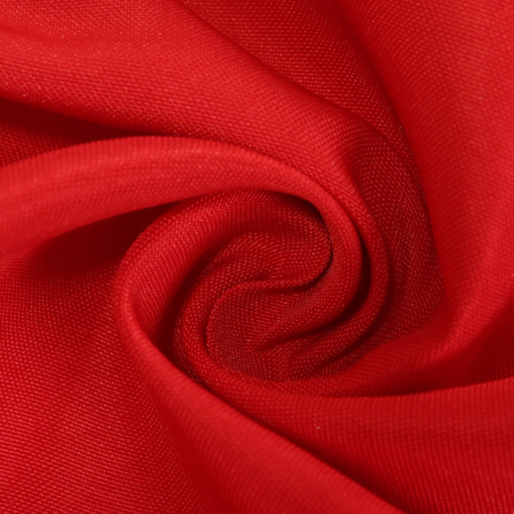 Premium Polyester 8ft Rectangle Tablecloth Red Durable Fitted 220GSM Table Cover - Bell Racket Store