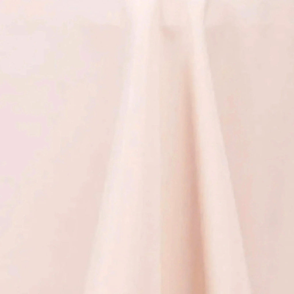 Premium Polyester 90" Round Tablecloth Blush - Stain and Wrinkle - Resistant Design with 220GSM Thickness Table Cover - Bell Racket Store