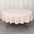 Premium Polyester 90" Round Tablecloth Blush - Stain and Wrinkle - Resistant Design with 220GSM Thickness Table Cover - Bell Racket Store