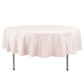 Premium Polyester 90" Round Tablecloth Blush - Stain and Wrinkle - Resistant Design with 220GSM Thickness Table Cover - Bell Racket Store