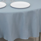 Premium Polyester 90" Round Tablecloth Dusty Blue - Stain and Wrinkle - Resistant Design with 220GSM Thickness Table Cover - Bell Racket Store