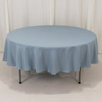 Premium Polyester 90" Round Tablecloth Dusty Blue - Stain and Wrinkle - Resistant Design with 220GSM Thickness Table Cover - Bell Racket Store