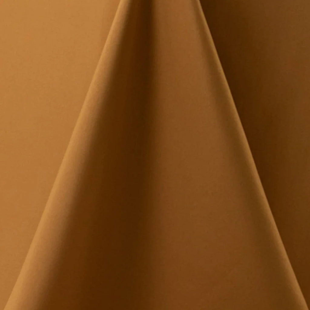 Premium Polyester 90" Round Tablecloth Gold - Stain and Wrinkle - Resistant 220GSM Table Cover for Weddings & Event Decor - Bell Racket Store