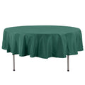 Premium Polyester 90" Round Tablecloth Hunter Emerald Green - Stain and Wrinkle-Resistant Design with 220GSM Thickness Table Cover