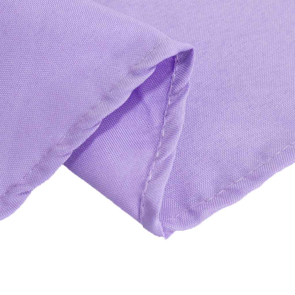 Premium Polyester 90" Round Tablecloth Lavender Lilac - Stain and Wrinkle - Resistant Design with 220GSM Thickness Table Cover - Bell Racket Store