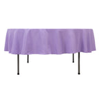 Premium Polyester 90" Round Tablecloth Lavender Lilac - Stain and Wrinkle - Resistant Design with 220GSM Thickness Table Cover - Bell Racket Store