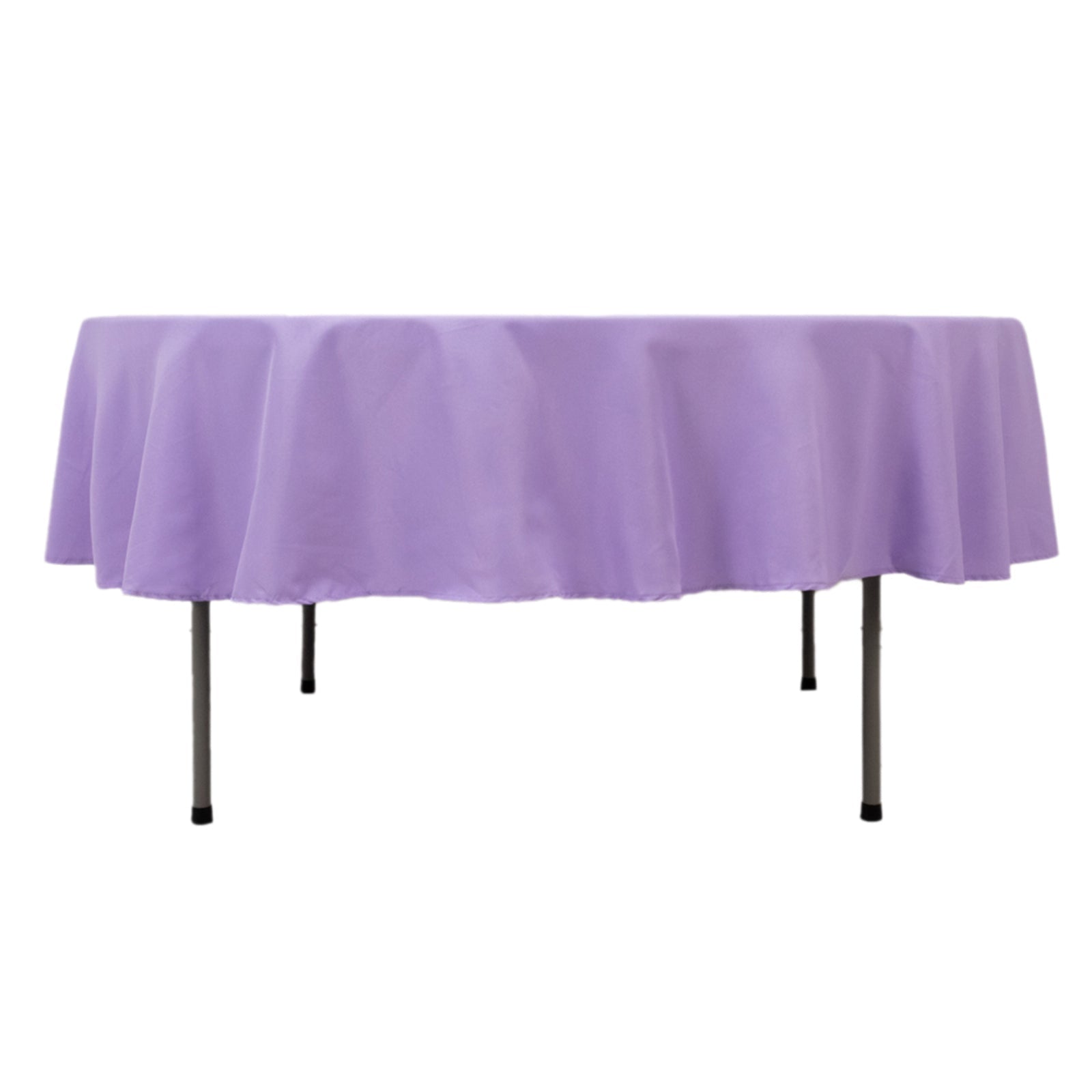 Premium Polyester 90" Round Tablecloth Lavender Lilac - Stain and Wrinkle - Resistant Design with 220GSM Thickness Table Cover - Bell Racket Store