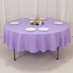 Premium Polyester 90" Round Tablecloth Lavender Lilac - Stain and Wrinkle - Resistant Design with 220GSM Thickness Table Cover - Bell Racket Store