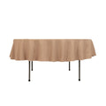Premium Polyester 90" Round Tablecloth Nude - Stain and Wrinkle - Resistant Design with 220GSM Thickness Table Cover - Bell Racket Store