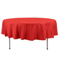 Premium Polyester 90" Round Tablecloth Red - Stain and Wrinkle - Resistant Design with 220GSM Thickness Table Cover - Bell Racket Store