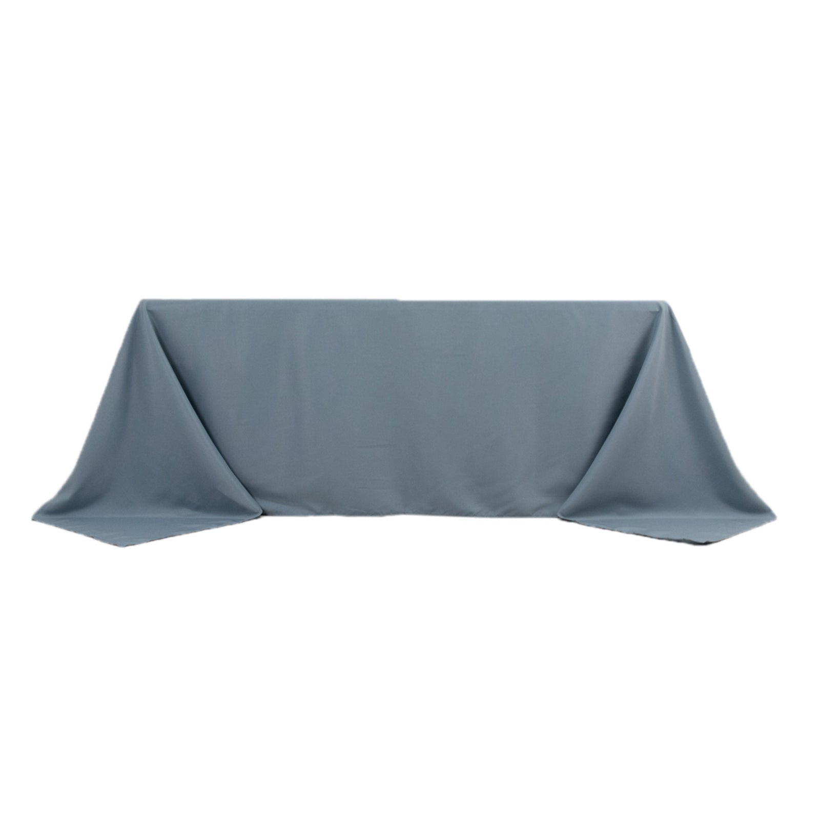 Premium Polyester 90"x132" Rectangle Tablecloth Dusty Blue - Seamless 220GSM Stain - Resistant Table Cover - Bell Racket Store