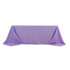 Premium Polyester 90"x132" Rectangle Tablecloth Lavender Lilac - Seamless 220GSM Stain - Resistant Table Cover - Bell Racket Store