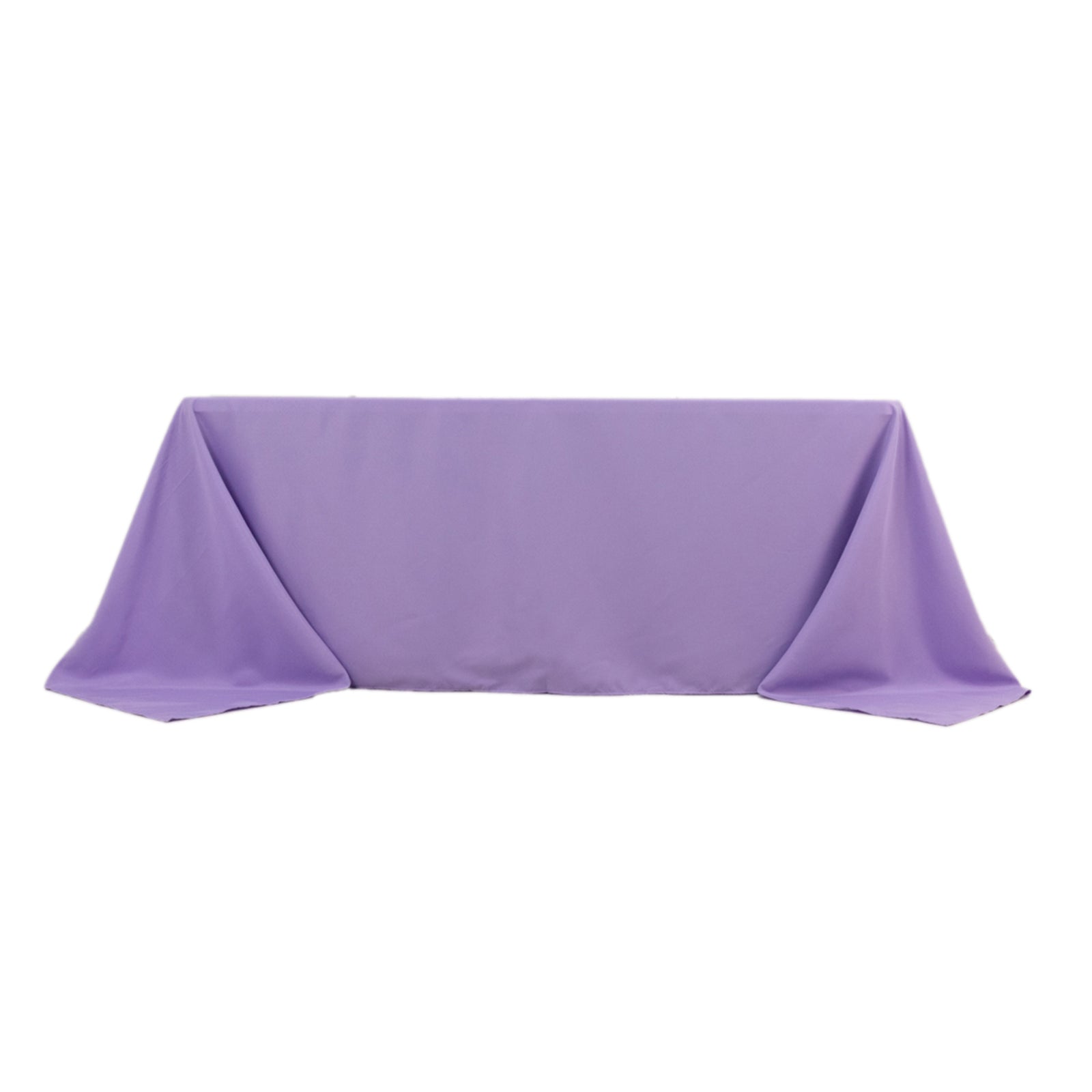 Premium Polyester 90"x132" Rectangle Tablecloth Lavender Lilac - Seamless 220GSM Stain - Resistant Table Cover - Bell Racket Store