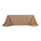 Premium Polyester 90"x132" Rectangle Tablecloth Nude - Seamless 220GSM Stain - Resistant Table Cover - Bell Racket Store