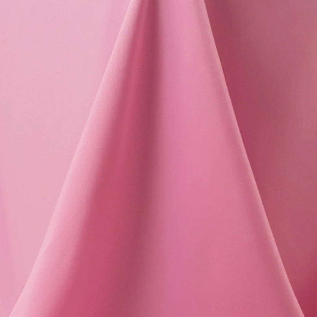 Premium Polyester 90"x132" Rectangle Tablecloth Pink - Seamless 220GSM Stain - Resistant Table Cover - Bell Racket Store