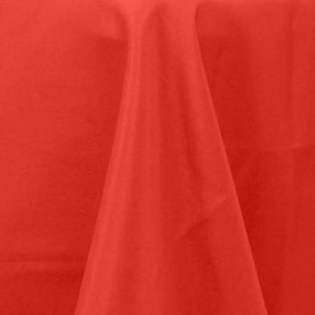Premium Polyester 90"x132" Rectangle Tablecloth Red - Seamless 220GSM Stain - Resistant Table Cover - Bell Racket Store