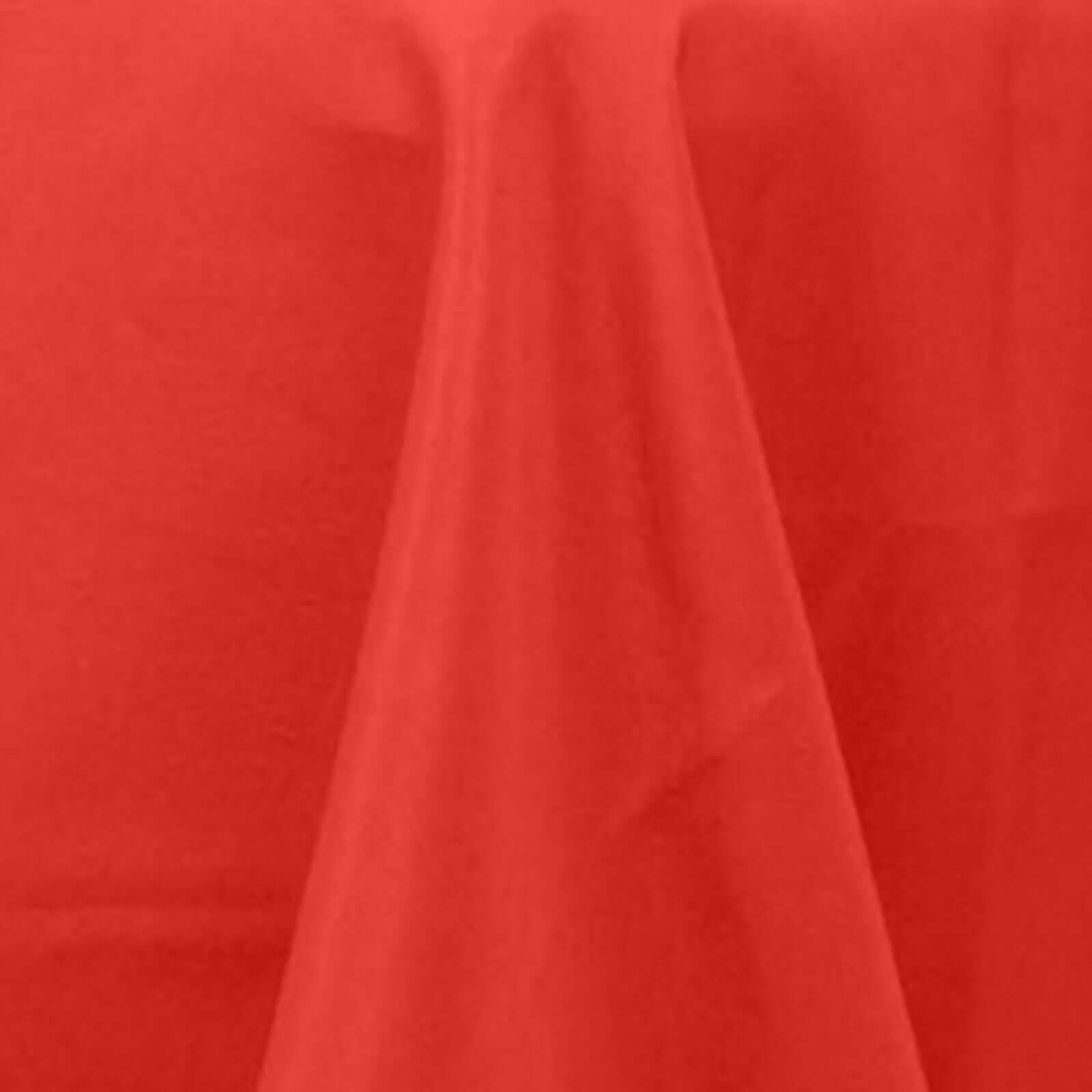 Premium Polyester 90"x132" Rectangle Tablecloth Red - Seamless 220GSM Stain - Resistant Table Cover - Bell Racket Store