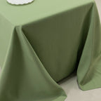 Premium Polyester 90"x132" Rectangle Tablecloth Sage Green - Seamless 220GSM Stain - Resistant Table Cover - Bell Racket Store