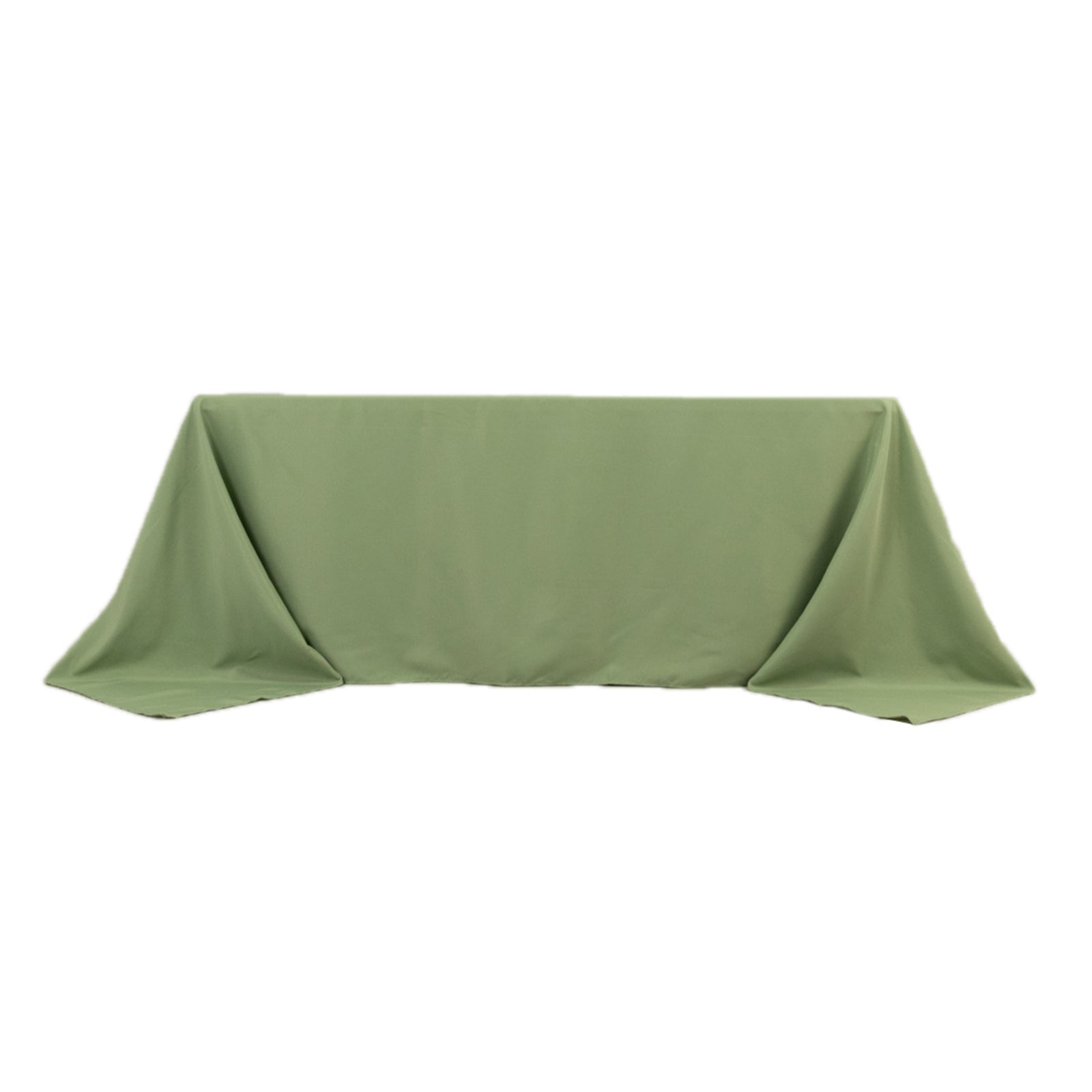 Premium Polyester 90"x132" Rectangle Tablecloth Sage Green - Seamless 220GSM Stain - Resistant Table Cover - Bell Racket Store