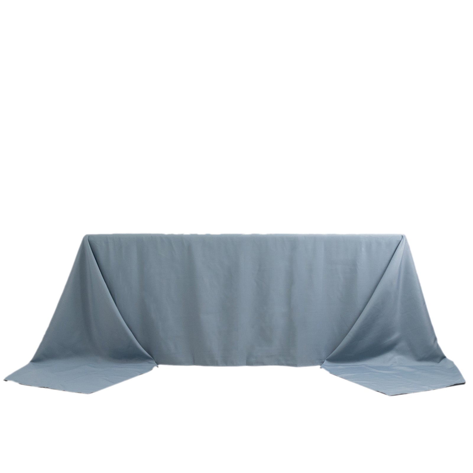 Premium Polyester 90"x156" Rectangle Tablecloth Dusty Blue - Seamless 220GSM Stain - Resistant Table Cover - Bell Racket Store
