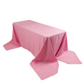 Premium Polyester 90"x156" Rectangle Tablecloth Pink - Seamless 220GSM Stain - Resistant Table Cover - Bell Racket Store