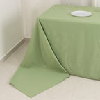 Premium Polyester 90"x156" Rectangle Tablecloth Sage Green - Seamless 220GSM Stain - Resistant Table Cover - Bell Racket Store