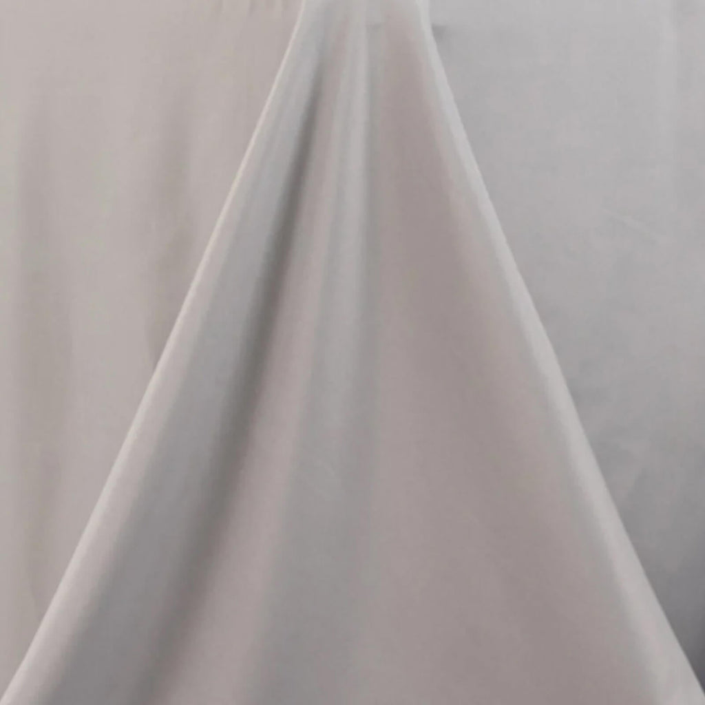 Premium Polyester 90"x156" Rectangle Tablecloth Silver - Seamless 220GSM Stain - Resistant Table Cover - Bell Racket Store