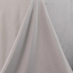 Premium Polyester 90"x156" Rectangle Tablecloth Silver - Seamless 220GSM Stain - Resistant Table Cover - Bell Racket Store