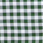 Polyester 120" Round Tablecloth White/Green Seamless - Checkered Buffalo Plaid Table Cover