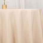 Premium Polyester Square Tablecloth 70"x70" Beige 220GSM Wrinkle - Resistant Table Cover - Bell Racket Store