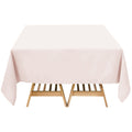 Premium Polyester Square Tablecloth 70"x70" Blush 220GSM Wrinkle - Resistant Table Cover - Bell Racket Store