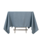 Premium Polyester Square Tablecloth 70"x70" Dusty Blue 220GSM Wrinkle - Resistant Table Cover - Bell Racket Store