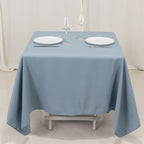 Premium Polyester Square Tablecloth 70"x70" Dusty Blue 220GSM Wrinkle - Resistant Table Cover - Bell Racket Store