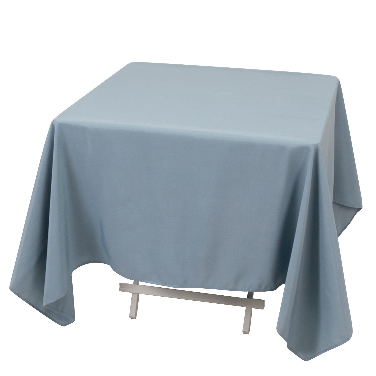 Premium Polyester Square Tablecloth 70"x70" Dusty Blue 220GSM Wrinkle - Resistant Table Cover - Bell Racket Store