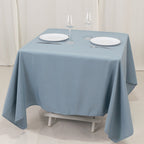 Premium Polyester Square Tablecloth 70"x70" Dusty Blue 220GSM Wrinkle - Resistant Table Cover - Bell Racket Store