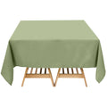 Premium Polyester Square Tablecloth 70"x70" Dusty Sage Green - 220GSM Wrinkle - Resistant Table Cover - Bell Racket Store