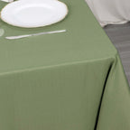 Premium Polyester Square Tablecloth 70"x70" Dusty Sage Green - 220GSM Wrinkle - Resistant Table Cover - Bell Racket Store