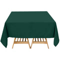 Premium Polyester Square Tablecloth 70"x70" Hunter Emerald Green 220GSM Wrinkle - Resistant Table Cover - Bell Racket Store