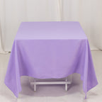 Premium Polyester Square Tablecloth 70"x70" Lavender Lilac 220GSM Wrinkle - Resistant Table Cover - Bell Racket Store