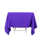 Premium Polyester Square Tablecloth 70"x70" Purple 220GSM Wrinkle - Resistant Table Cover - Bell Racket Store